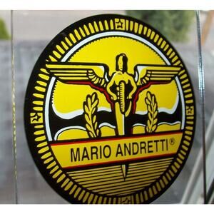 Mario Andretti Pinball Machine Original Thick Promo Plastic Coaster 1995 Vintage